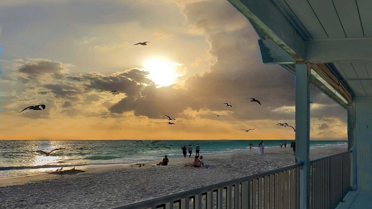 Enjoy the Sunset from the Balcony