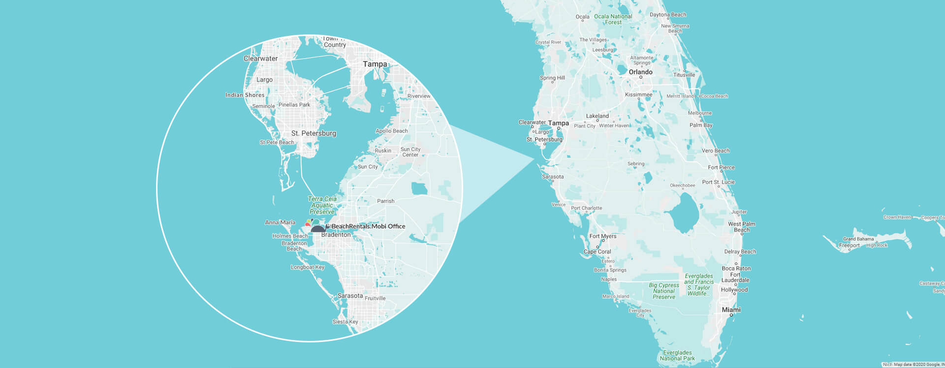 Beach Rentals Mobi area map