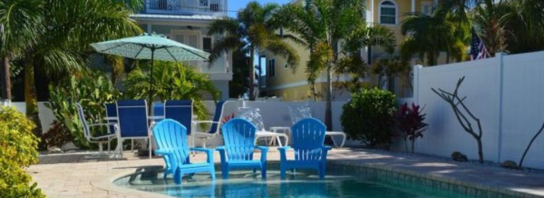 pool and chairs