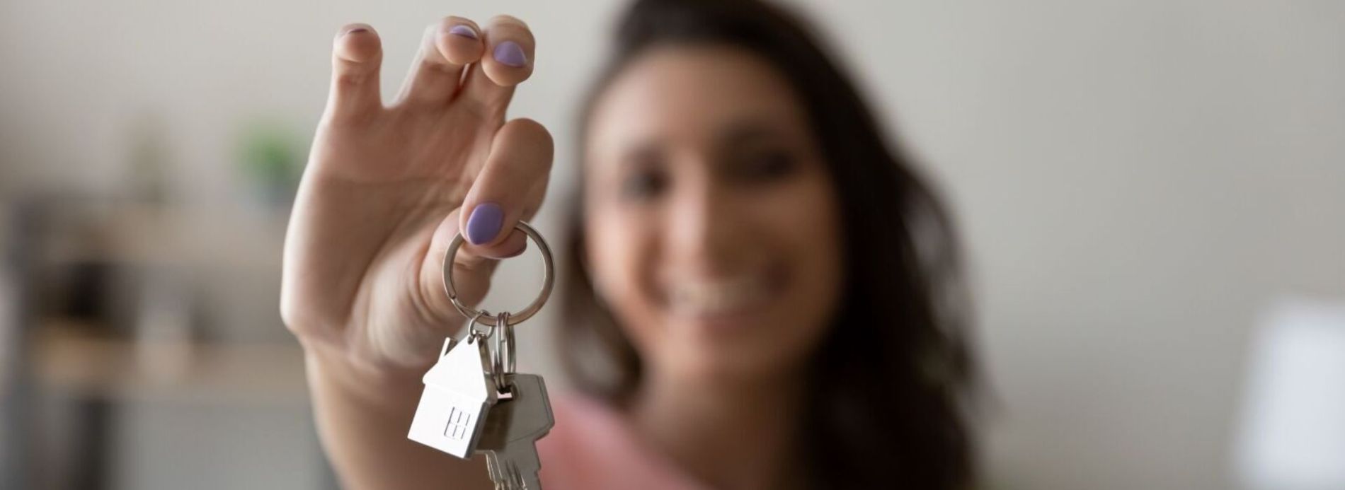 Holding keys to a new house